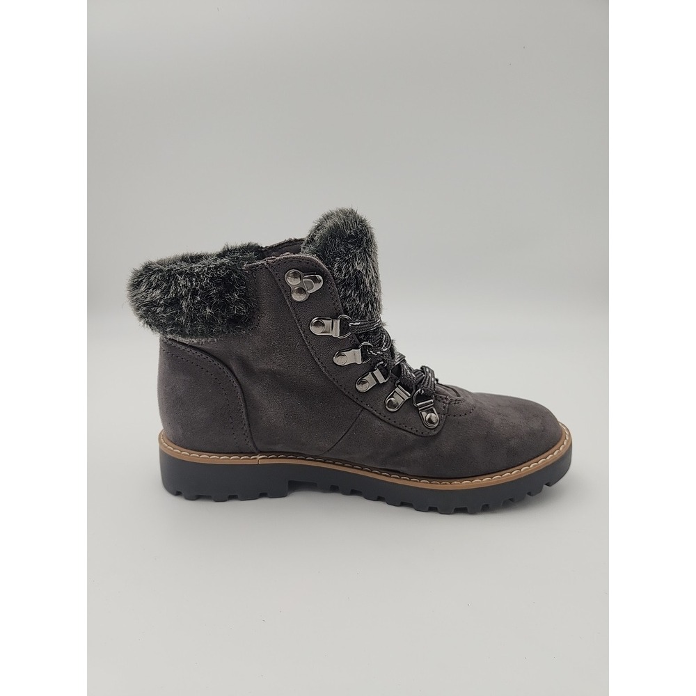 ANA A New Approach Boots Womens 9.5 M Nelson Shearling Winter Ankle Boot Grey - Picture 8 of 14